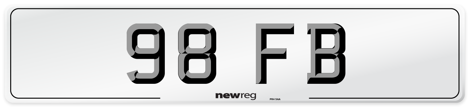 98 FB Number Plate from New Reg